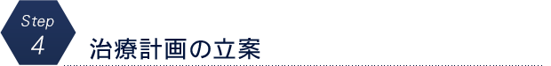 治療計画の立案